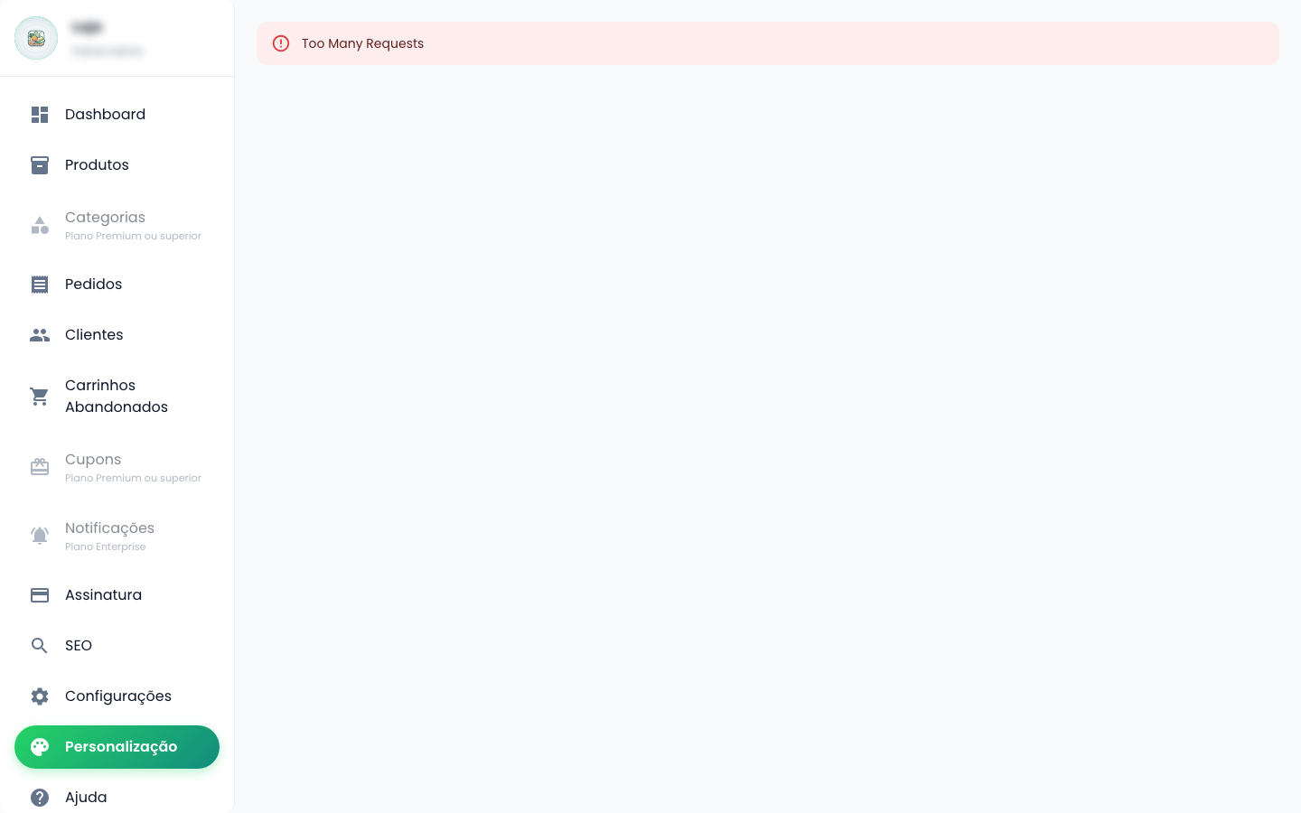 Personalização / Tema
