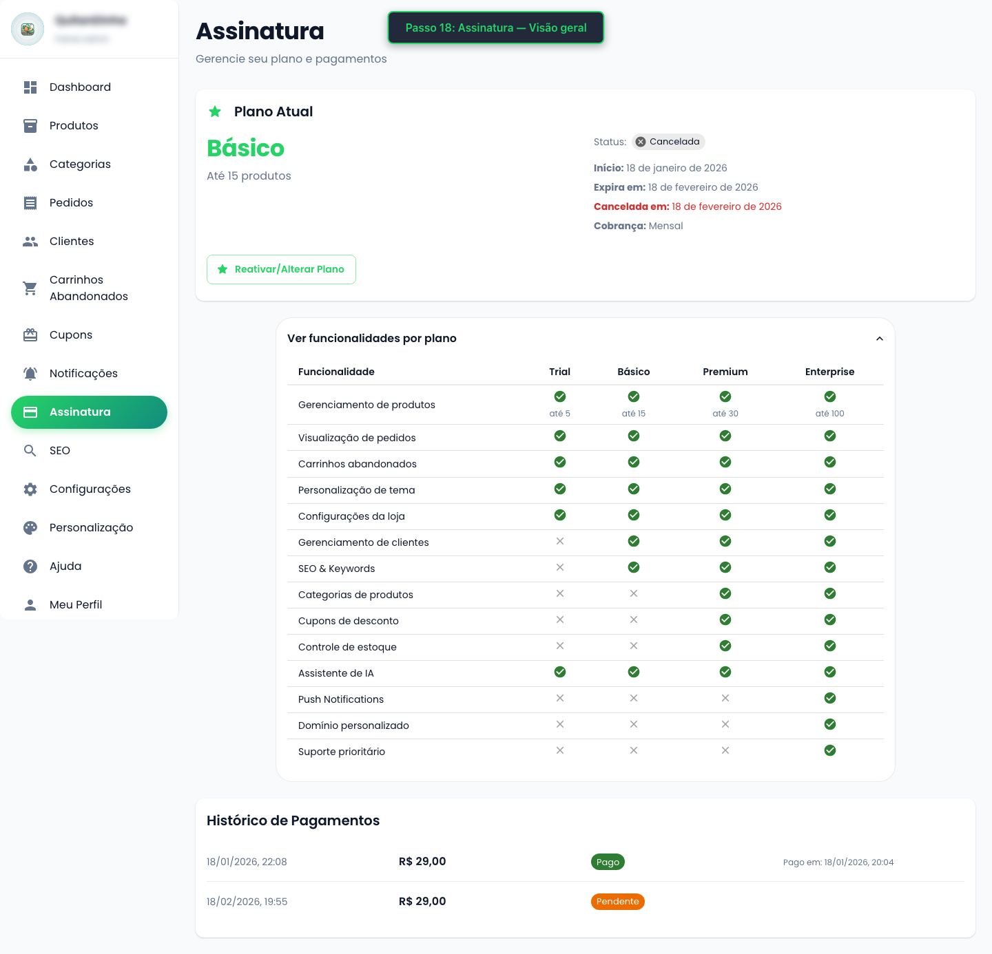 Assinatura (visão geral)