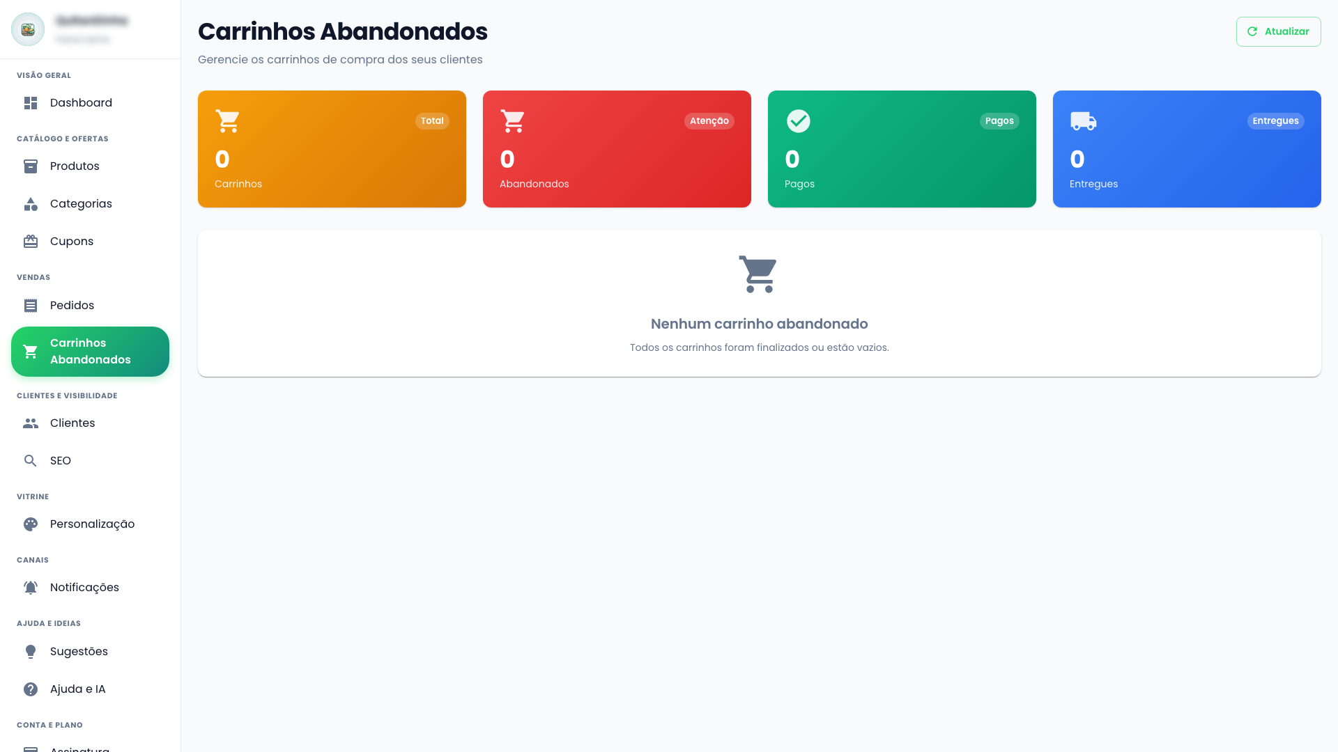 Carrinhos Abandonados