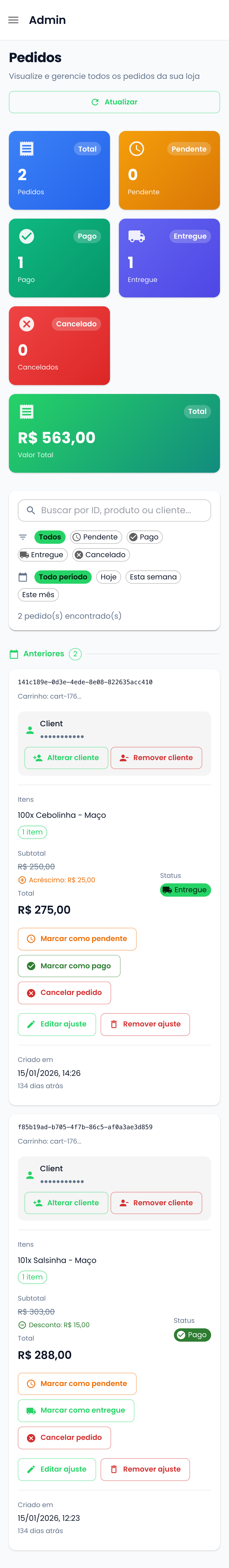 Pedidos