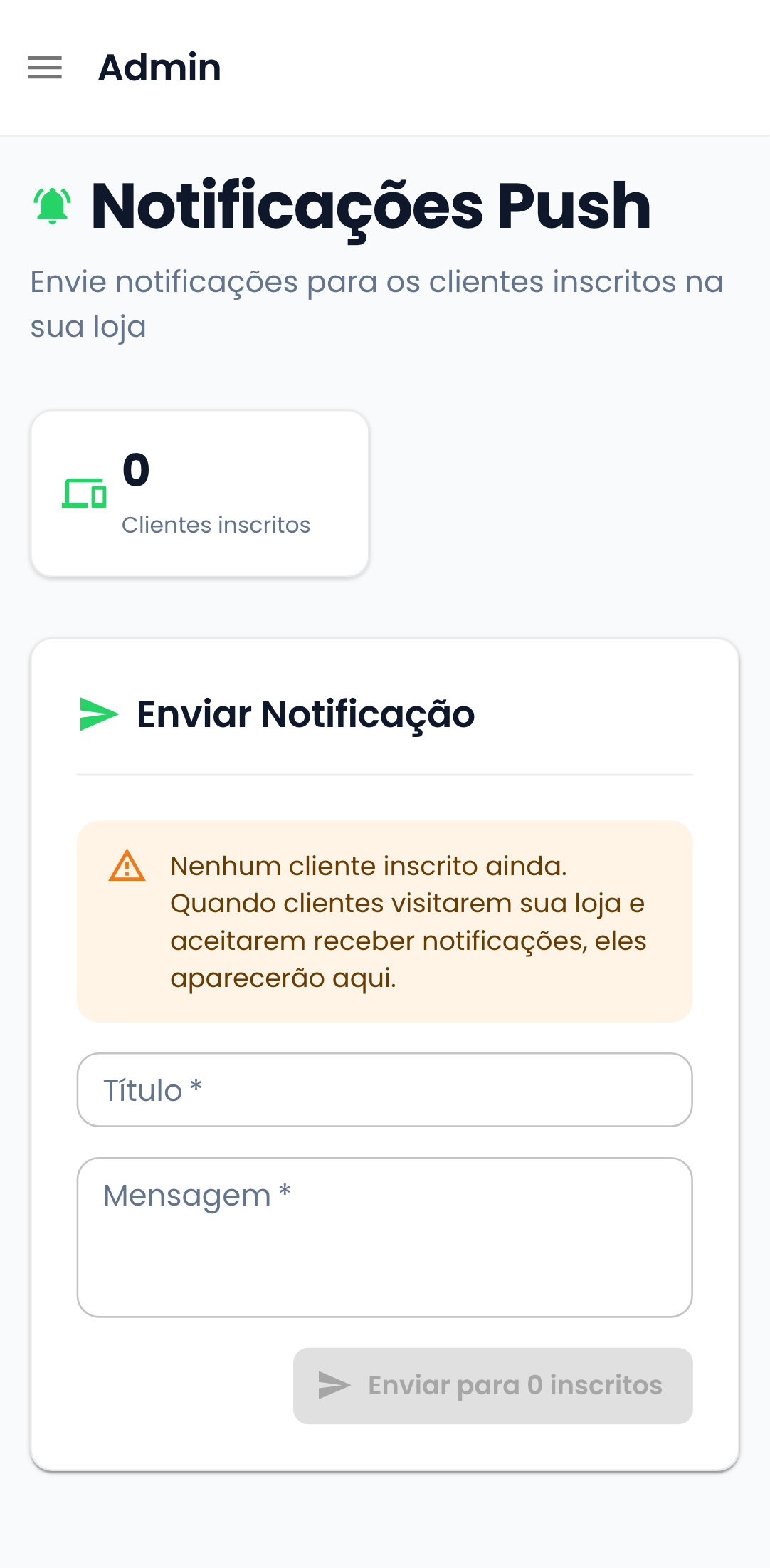 Notificações Push