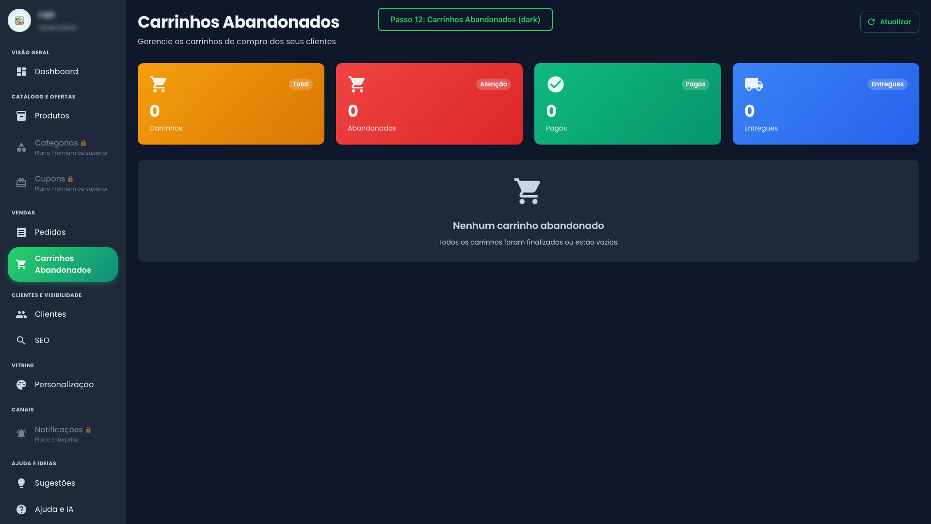 Carrinhos Abandonados