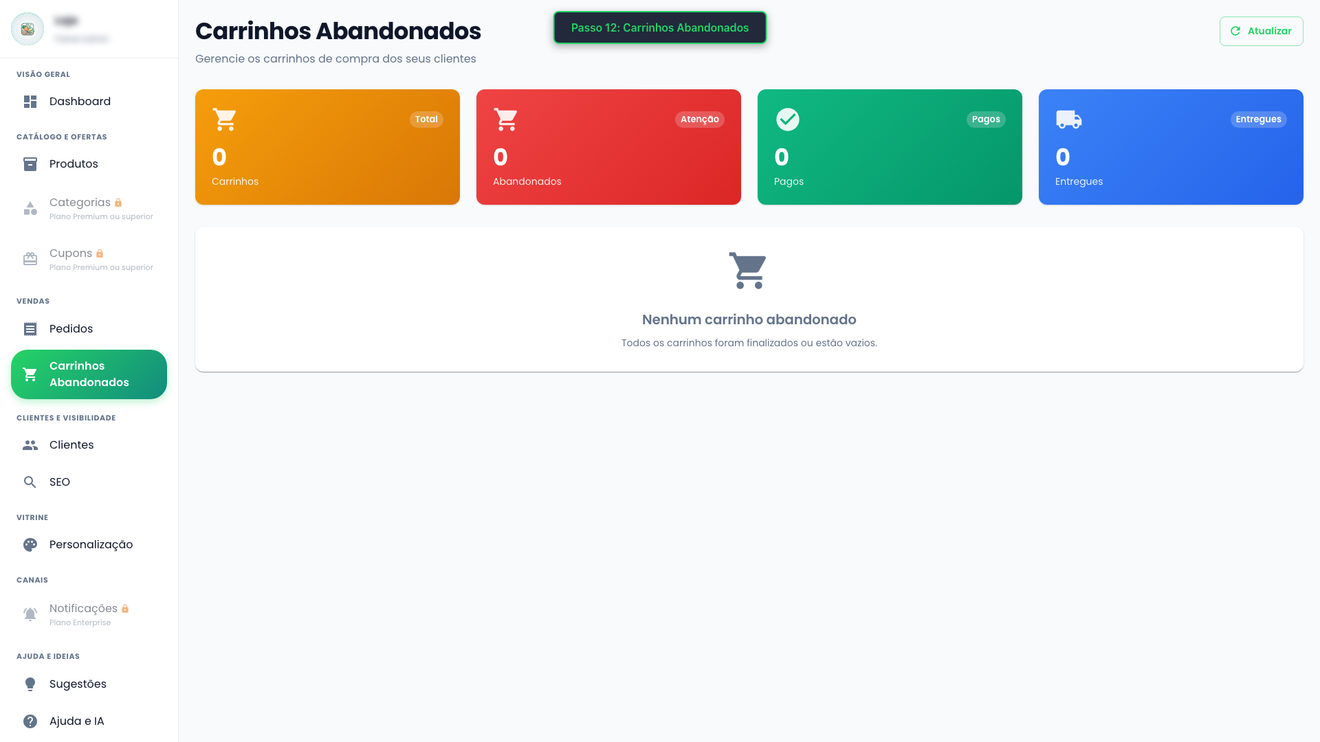 Carrinhos Abandonados